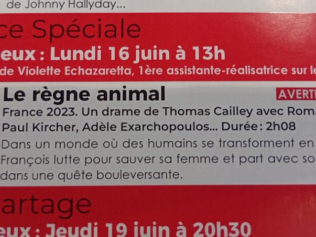 Rencontre Lycéens et Apprentis au cinéma équipe Le Règne Animal - Thomas Cailley - Lycée Cautau 