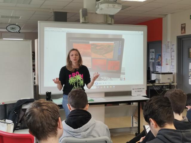 Haut les courts! Rencontre avec la réalisatrice Camille Monnier Lycée Gaston Barré Niort 79 janvier 2025