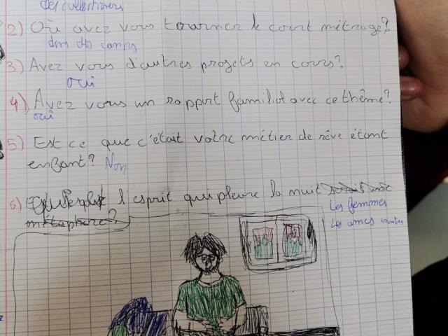 Haut les courts! Rencontre avec le réalisateur Jordan Raux Lycée Gaston Barré Niort mars 2025