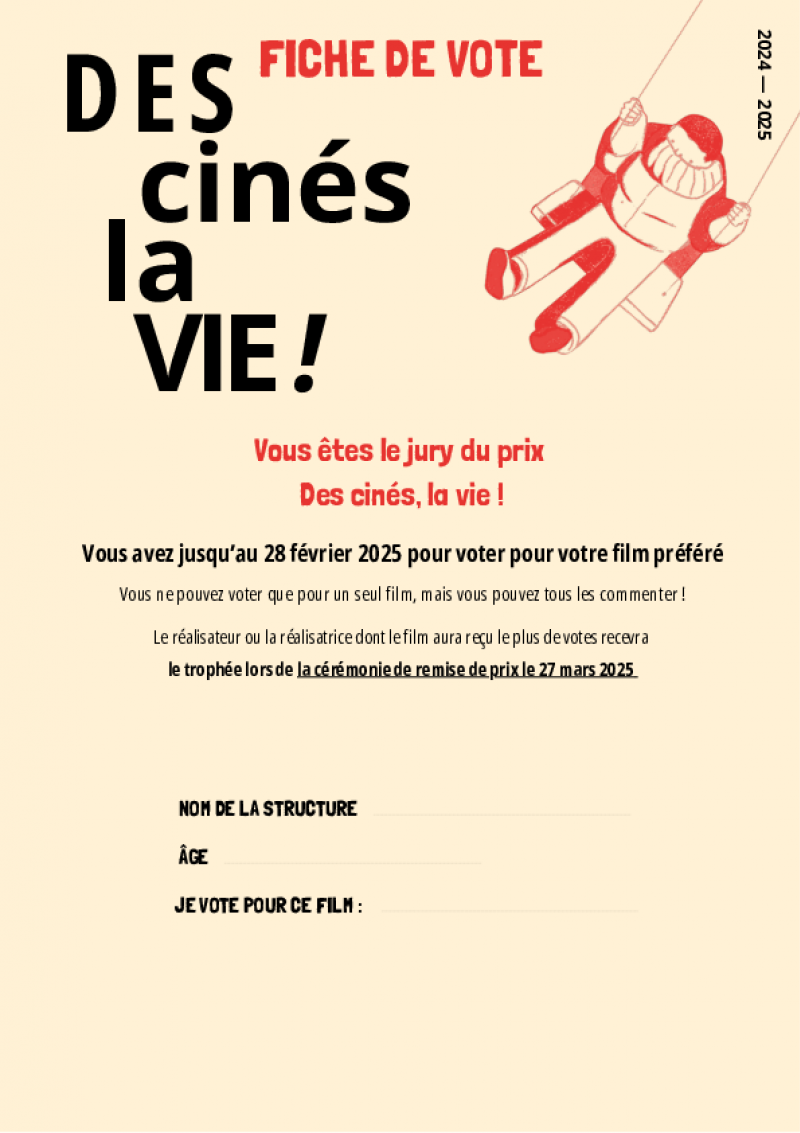 Fiche de votre édition 2024-2025